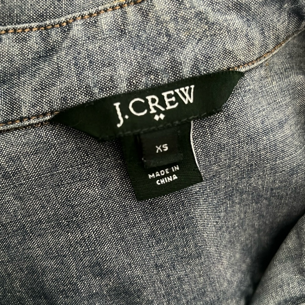 J Crew Denim Dress Sz XS - Picture 3 of 4